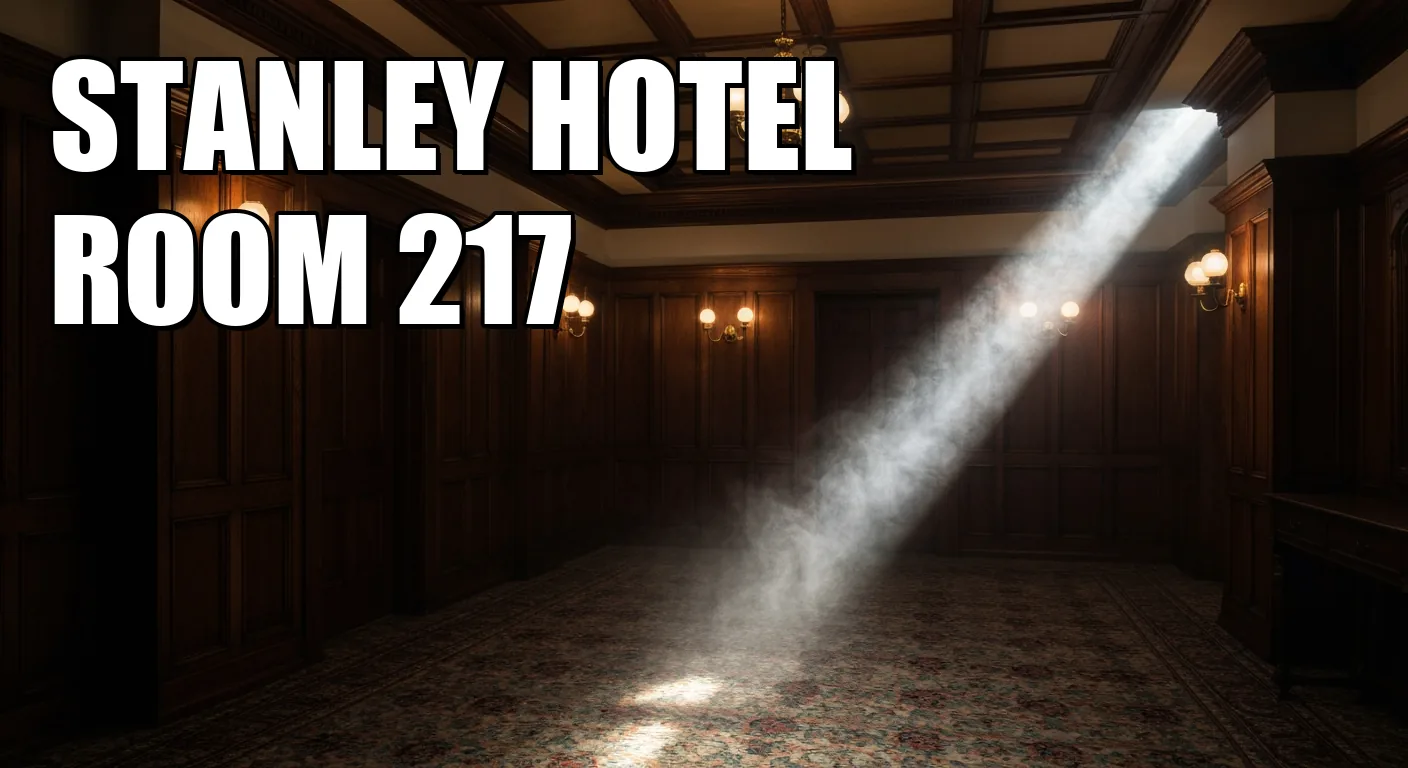 The Stanley Hotel at night